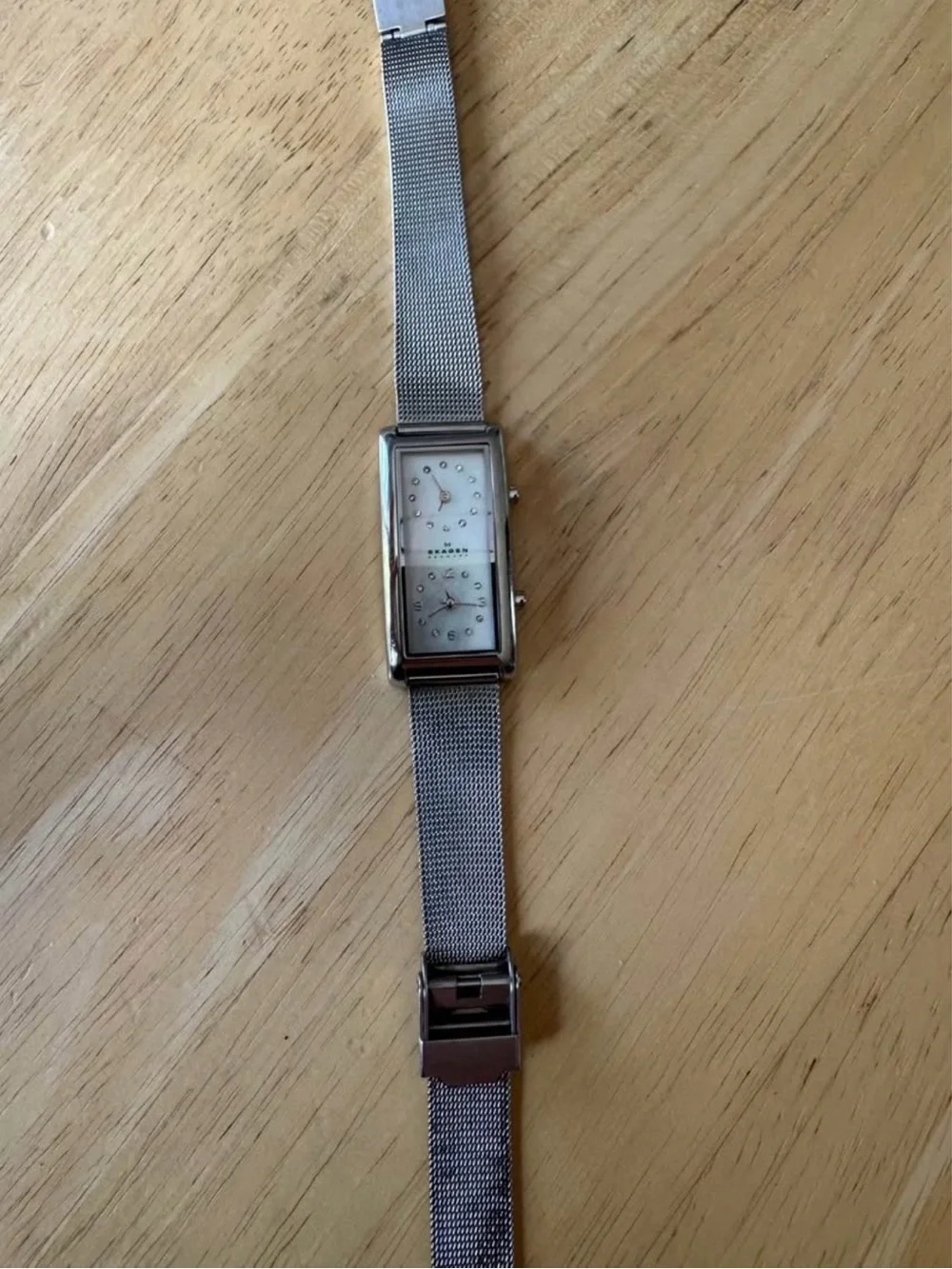 Skagen Stainless Steel Dual Dial Mesh Strap Watch - Silver